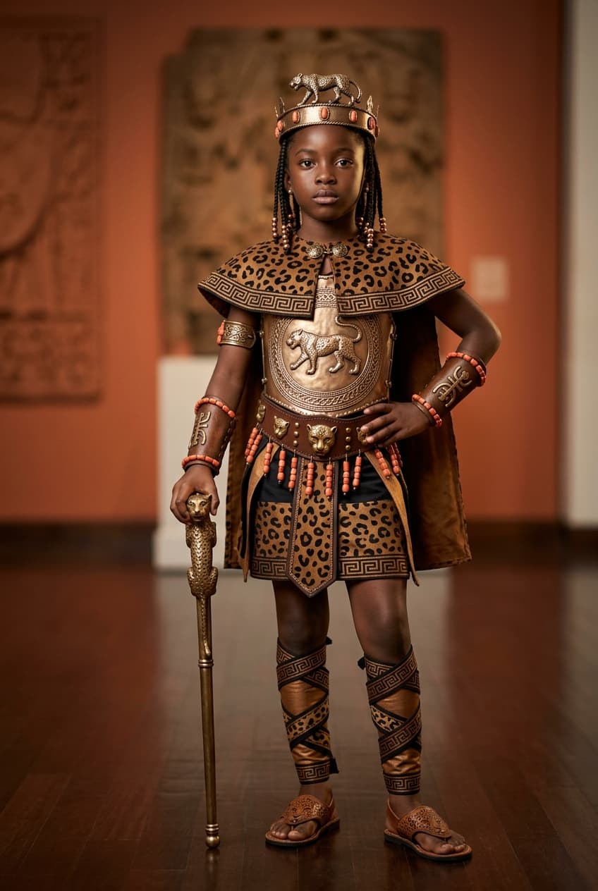Leopard Order guardian in full regalia