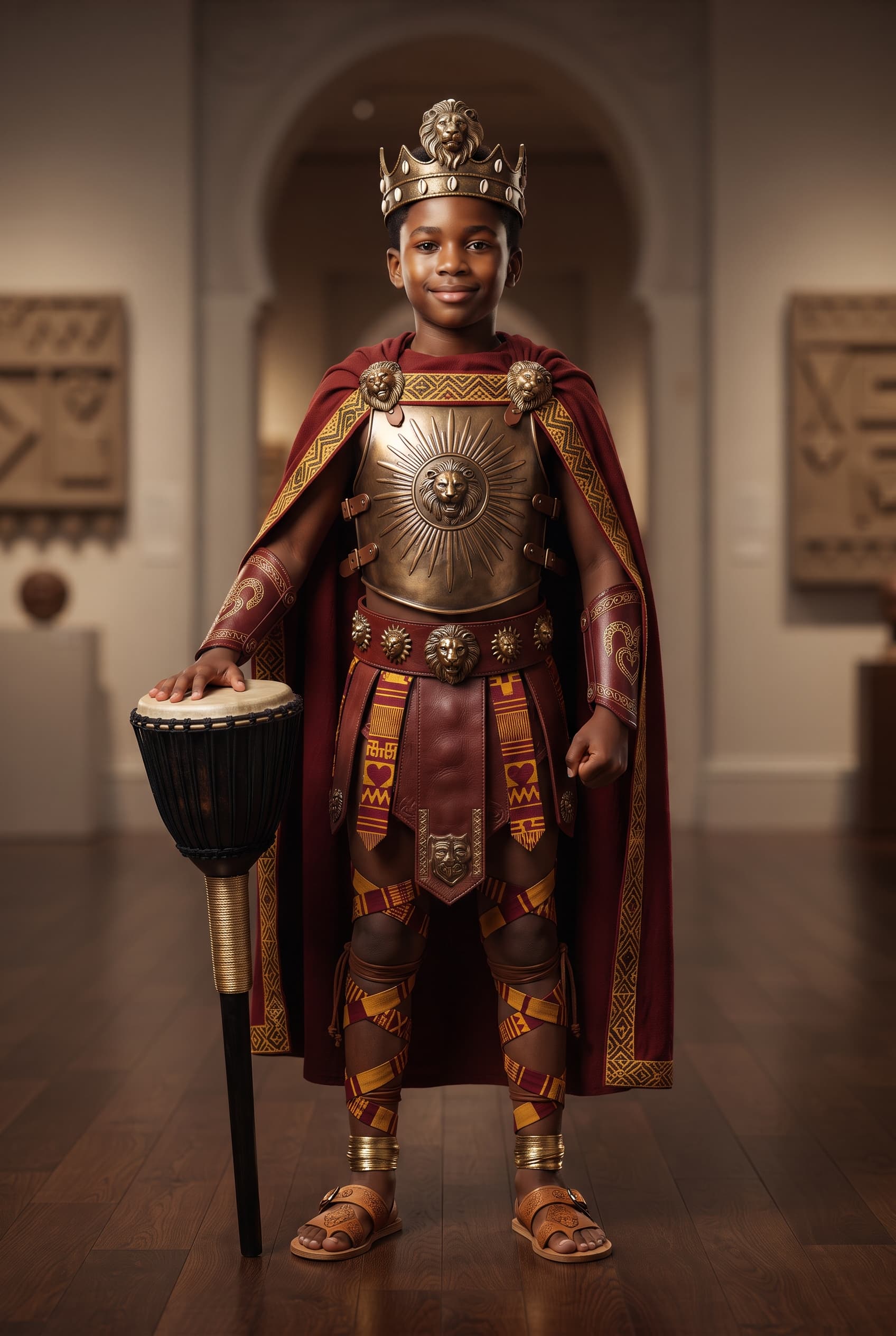 Lion Order guardian in full regalia